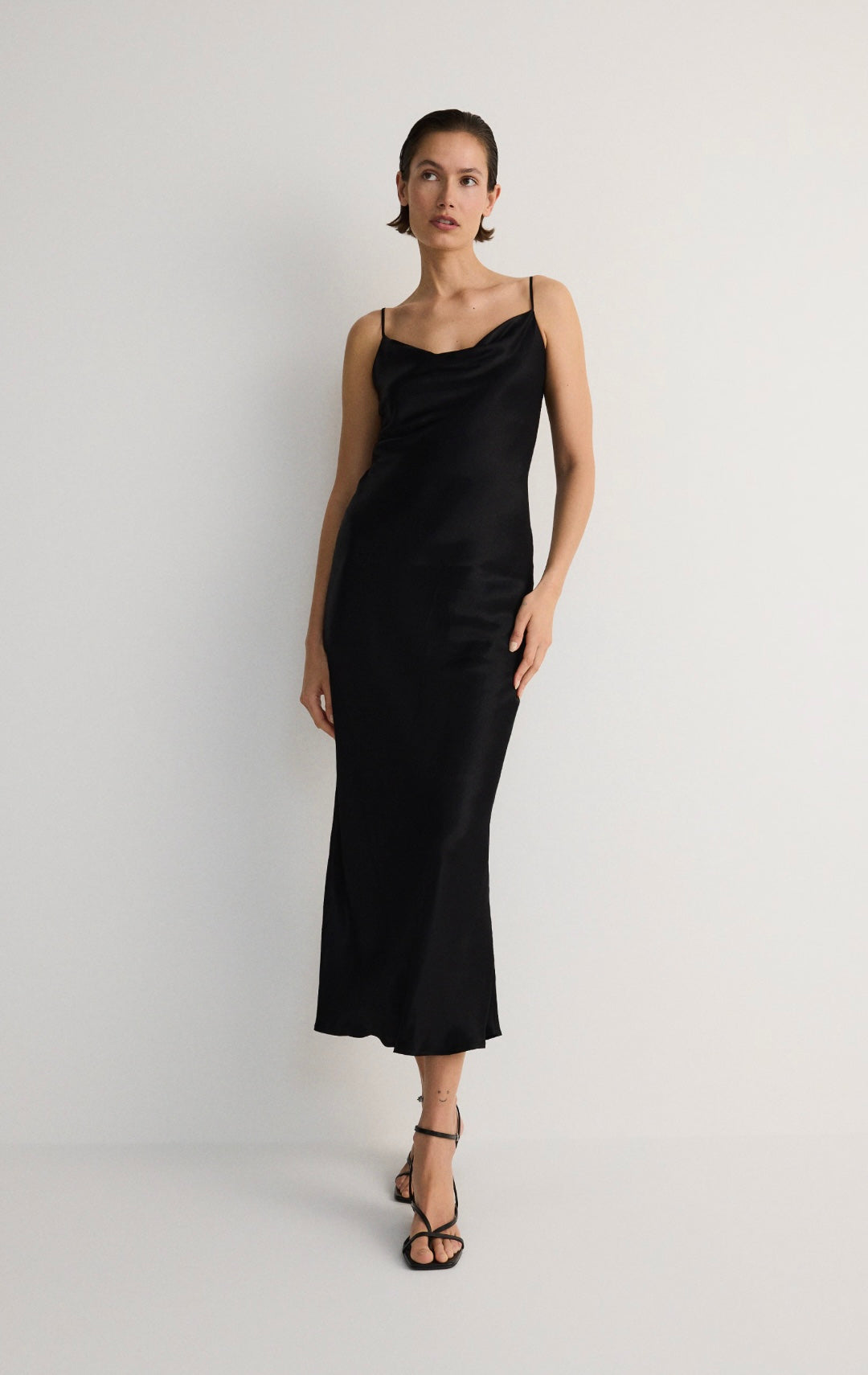 f- Satin Black dress