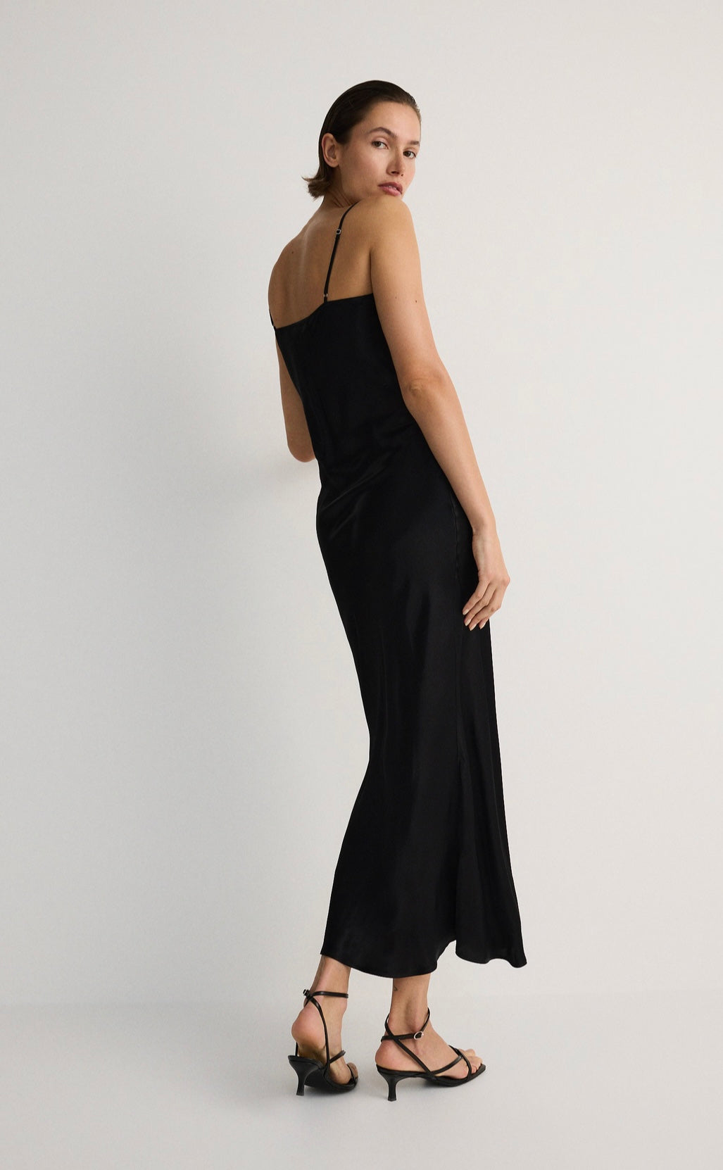 f- Satin Black dress