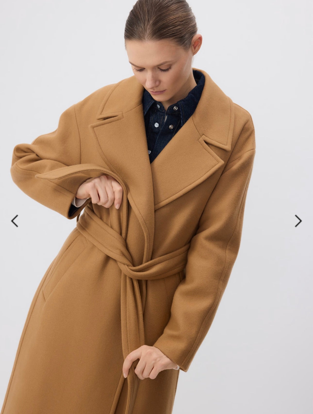 000001 camel cachemire coat