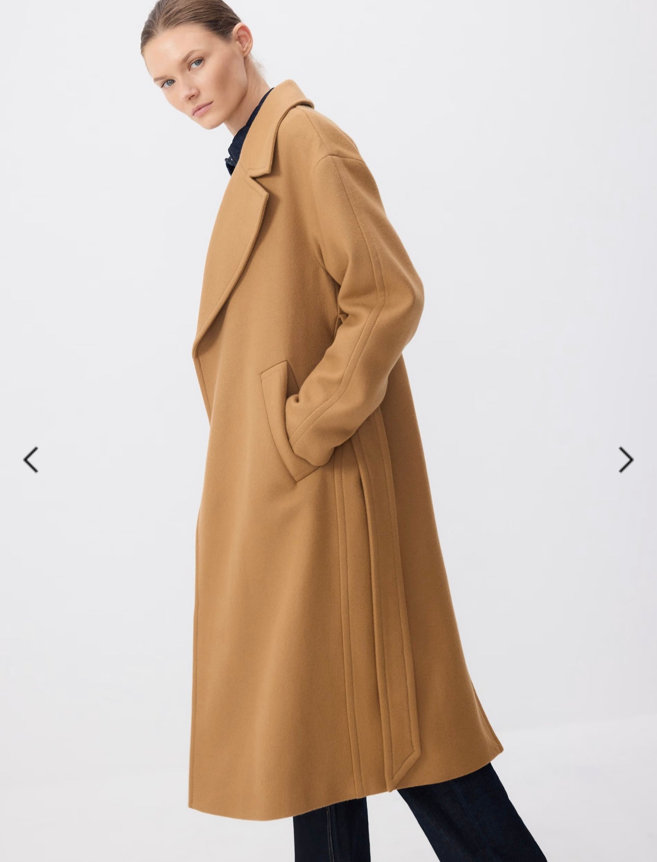 000001 camel cachemire coat