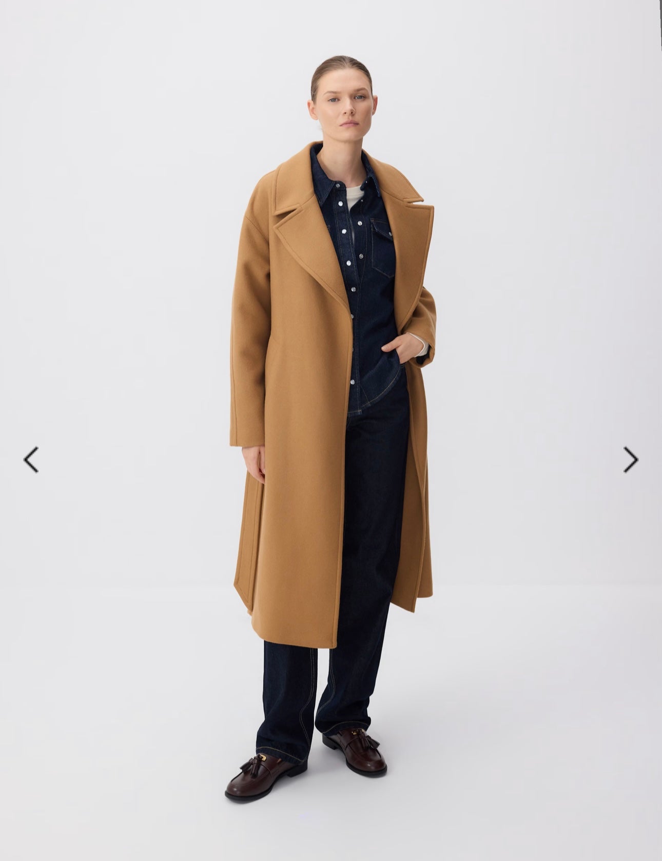 000001 camel cachemire coat