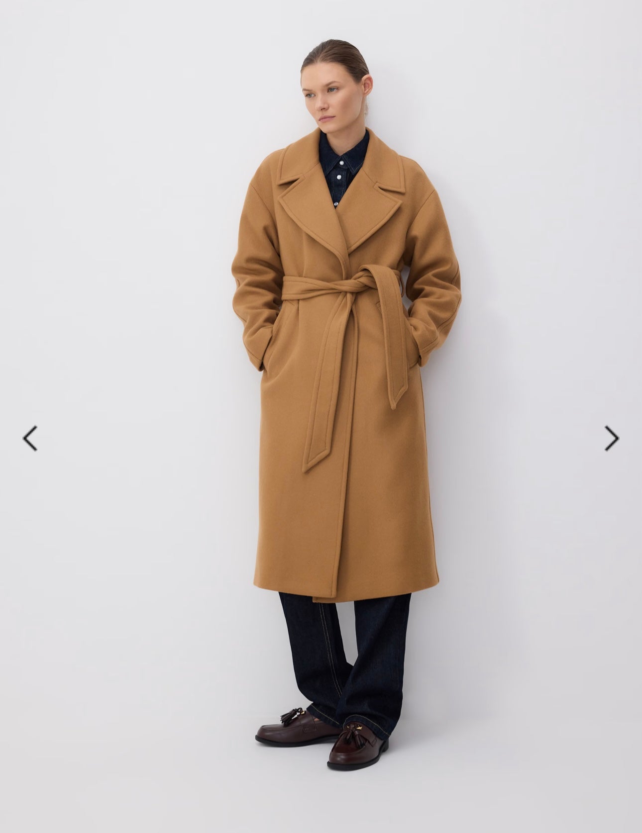 000001 camel cachemire coat