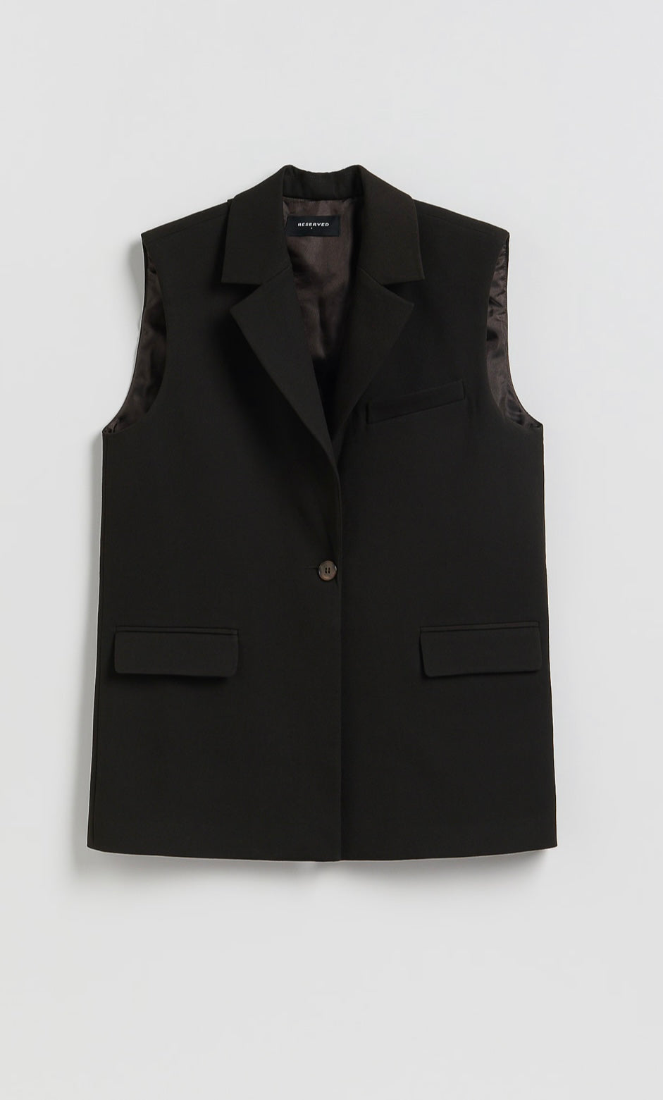 B-Gilet marron foncé