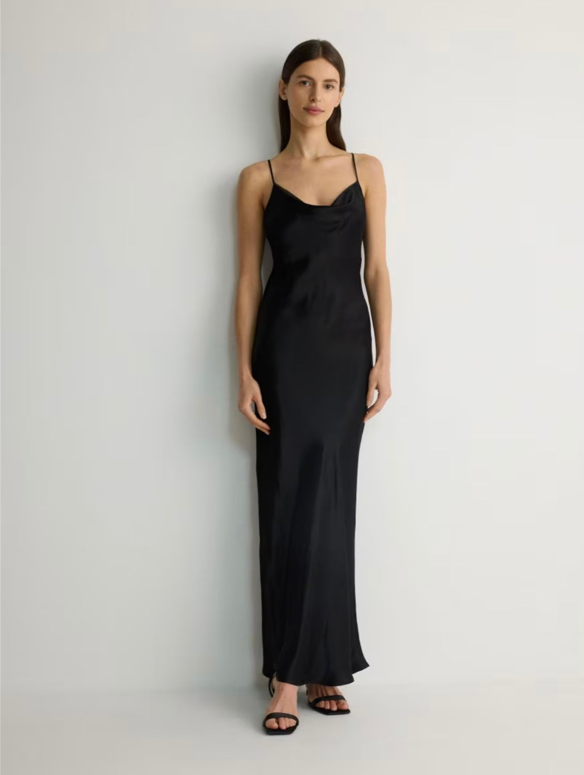 f- Satin Black dress